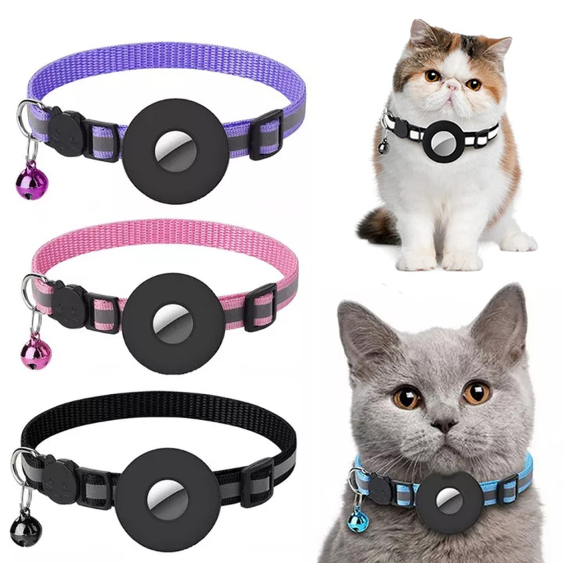 Reflective AirTag cat collar