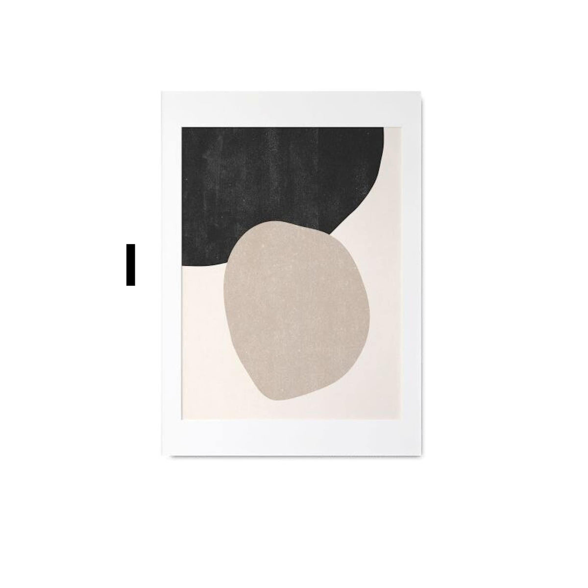 Line Art Faces & Abstract Shapes Poster · Minimal Wall Art · Unframed Print