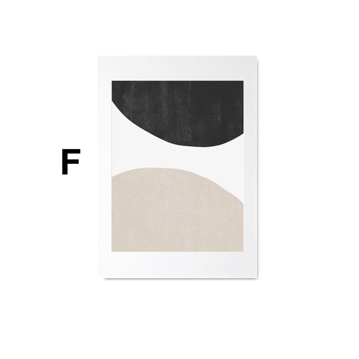 Line Art Faces & Abstract Shapes Poster · Minimal Wall Art · Unframed Print