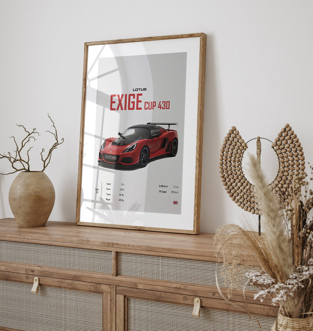 Classic Sports Car Poster · BMW, Lotus & Subaru Legends · Gift for Him · Living Room & Office Wall Art · Unframed Print