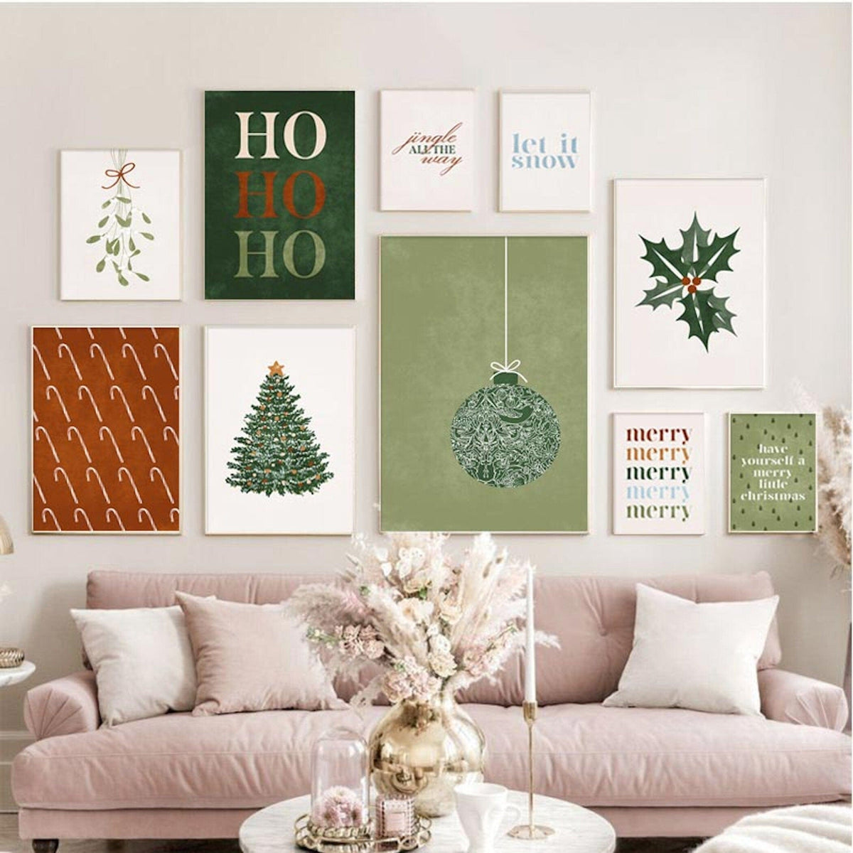 Christmas Tree with Presents Poster · Festive Wall Art · Unframed Print